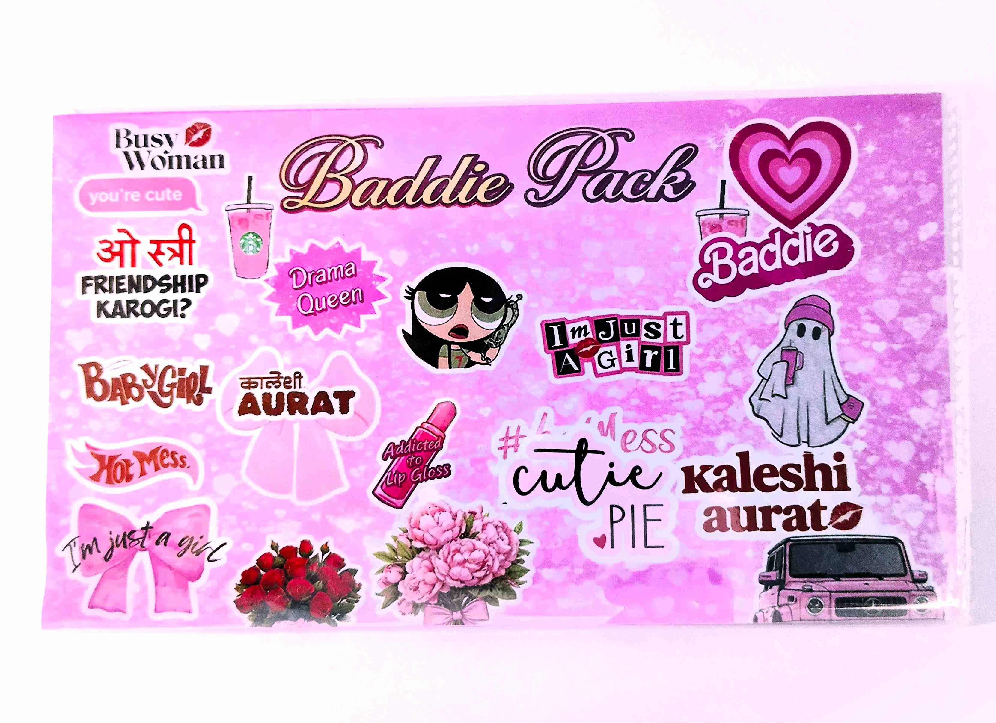 Girls Sticker Pack – Cute Pink Aesthetic Collection