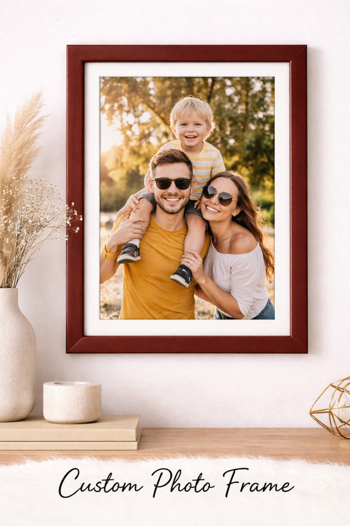 Custom A4 Photo Frame (21 × 29.7 cm) | Personalized Wall Frame with Your Photo