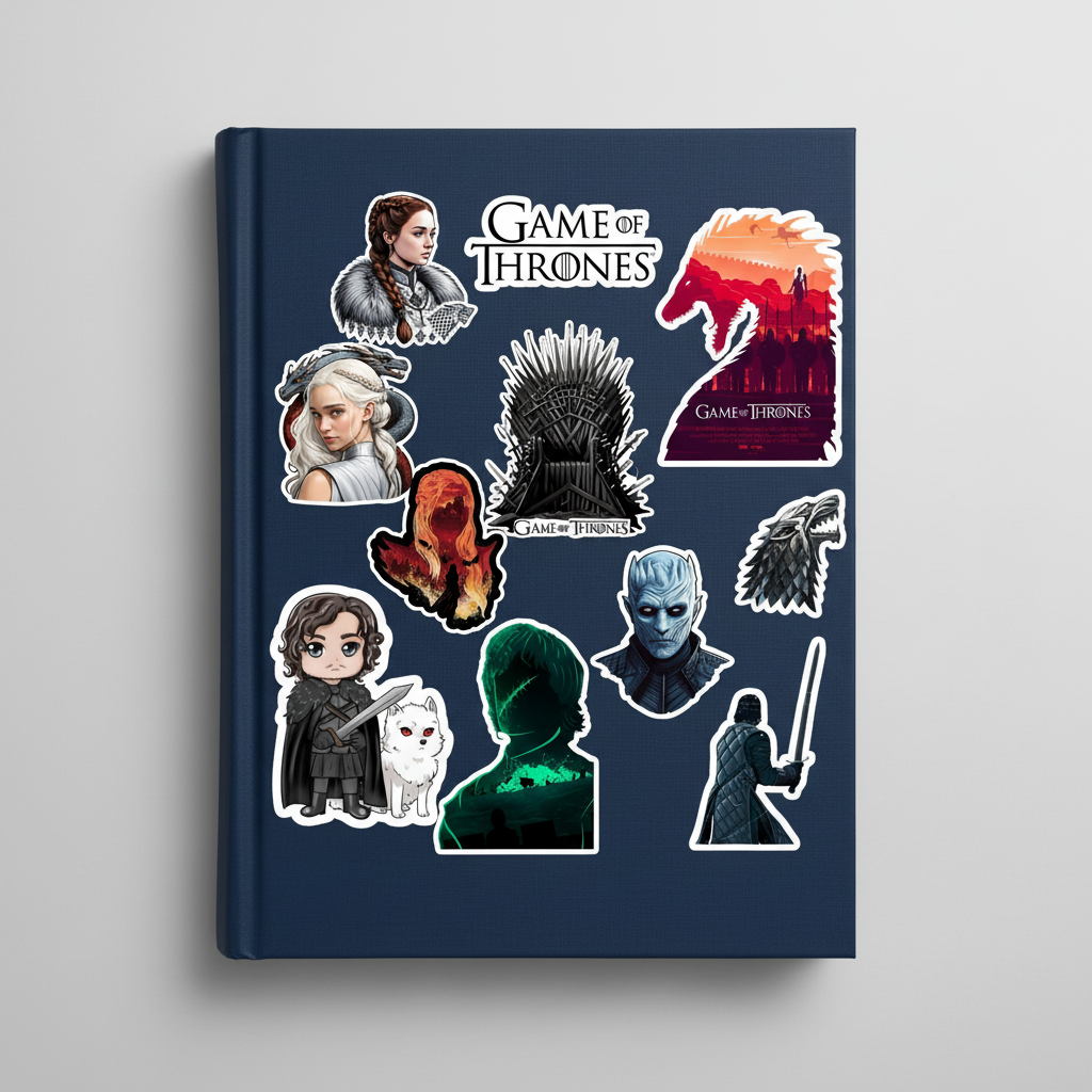 Game of Thrones Sticker Pack - Book Mockup