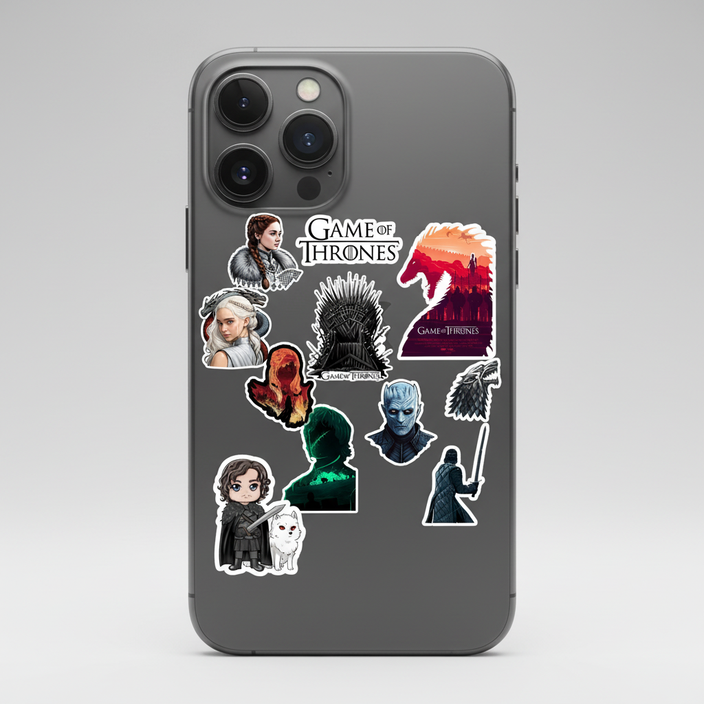 Game of Thrones Sticker Pack - Phone Mockup (No Overlap)