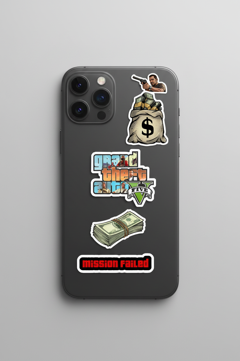 iPhone Pro Sticker Mockup