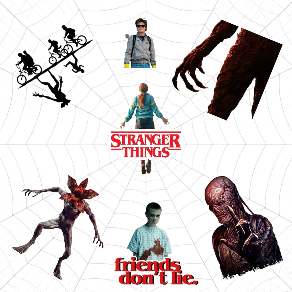 Stranger Things Sticker Pack – Waterproof TV Show Stickers for Laptop & Phone